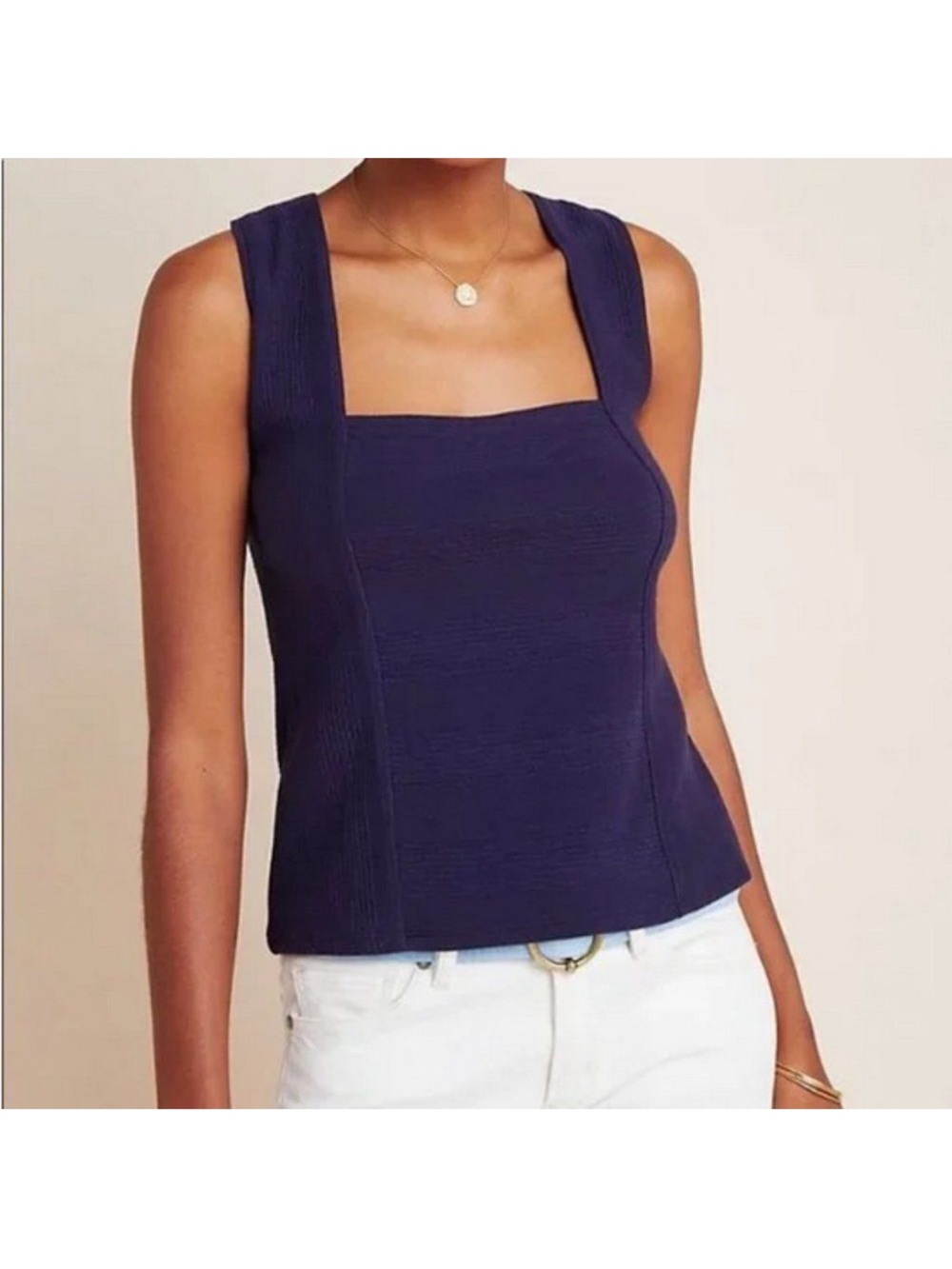 Anthropologie Maeve Stephie Criss Cross Back Top